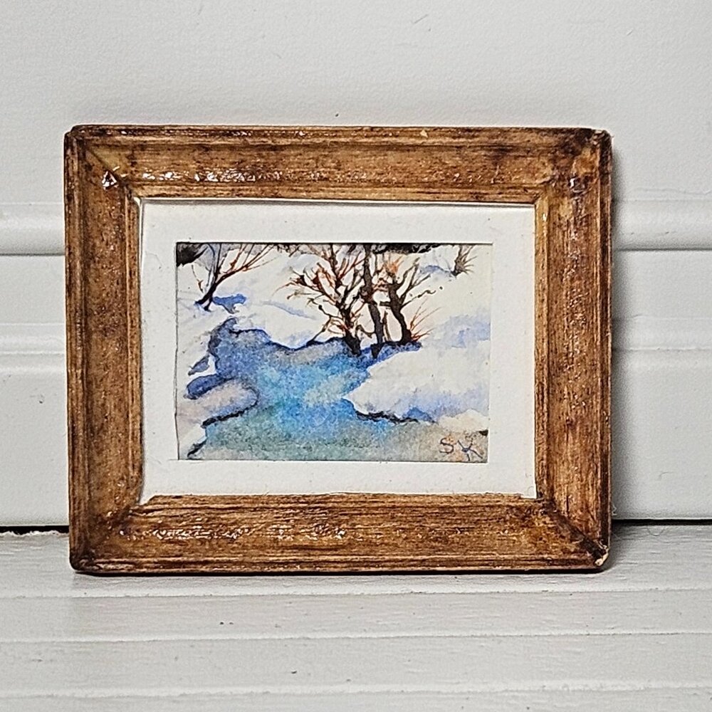 Original Watercolor for your Dollhouse by Stephanie T. Kemper